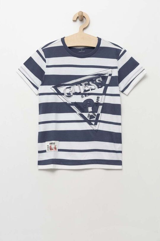 

Детская хлопковая футболка Guess, синий