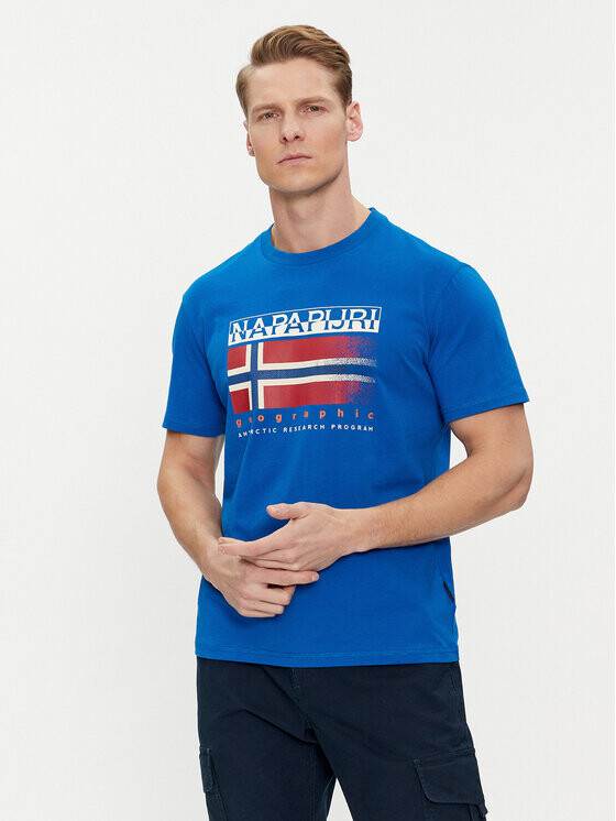 

Футболка стандартного кроя Napapijri, синий