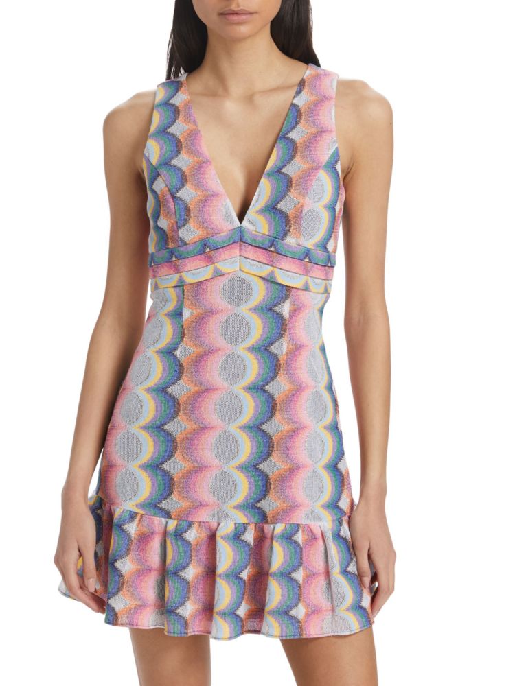 цена Абстрактное мини-платье Delilah Ramy Brook, цвет Grenadine