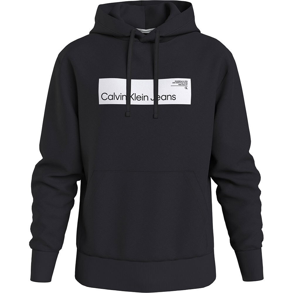 

Худи Calvin Klein Jeans Hyper Real Box Logo, черный