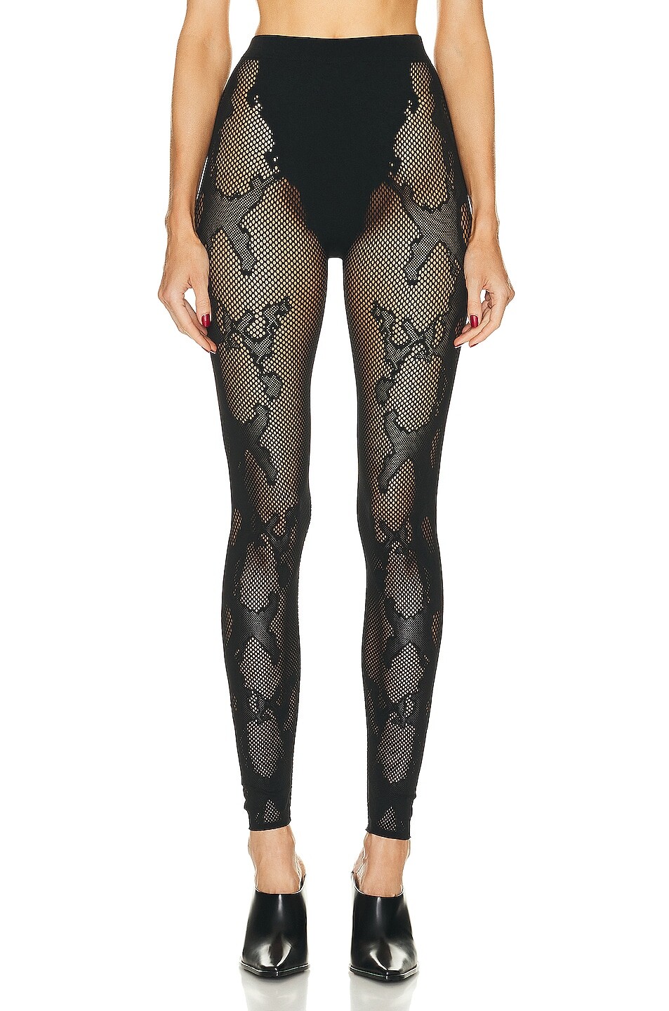 

Брюки Dion Lee Seamless Cobra Lace Legging, черный