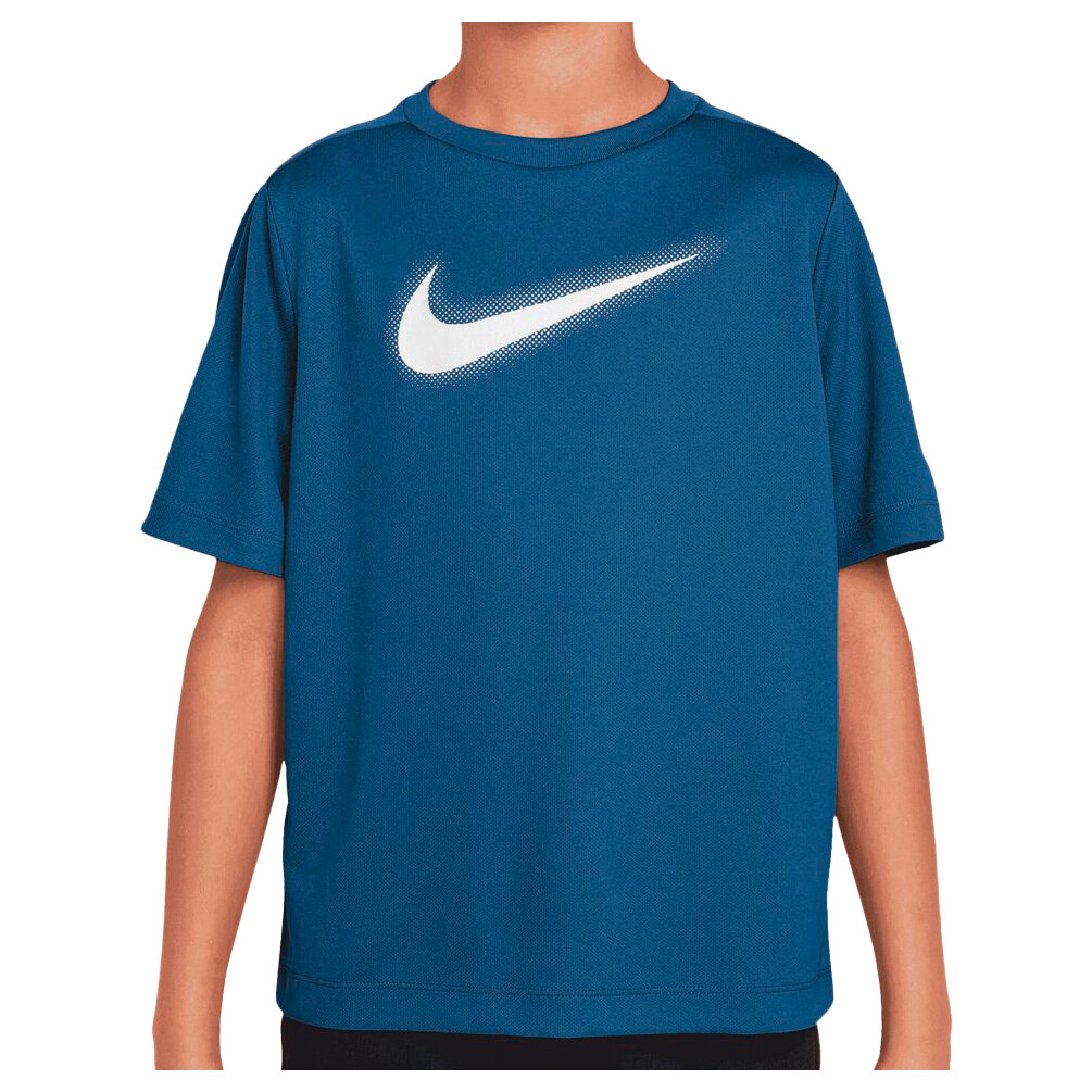 

Функциональная рубашка Nike Kid's Multi Dri FIT Running T Shirt, цвет Court Blue/White