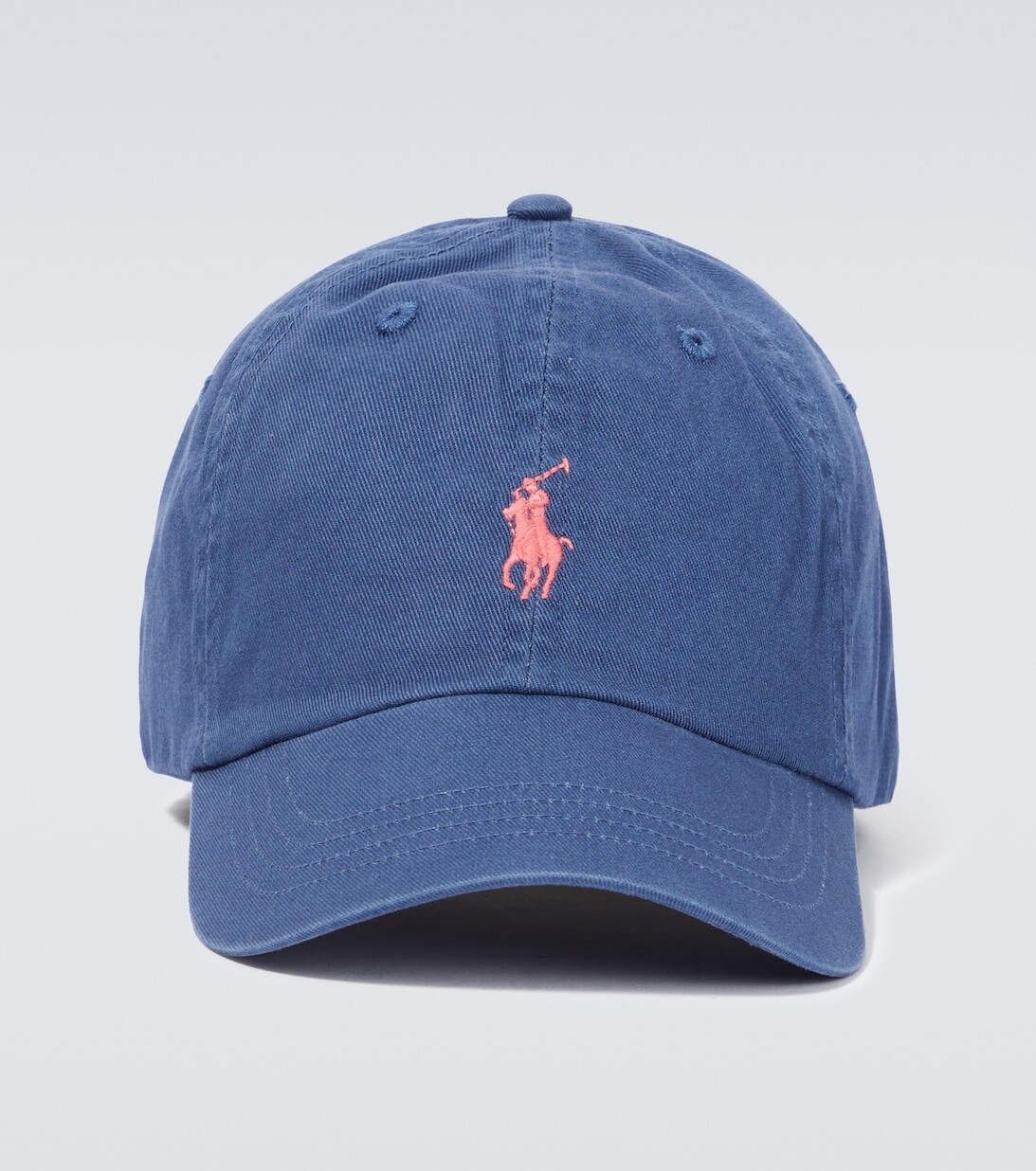 

Хлопковая бейсболка с вышивкой Polo Ralph Lauren, синий