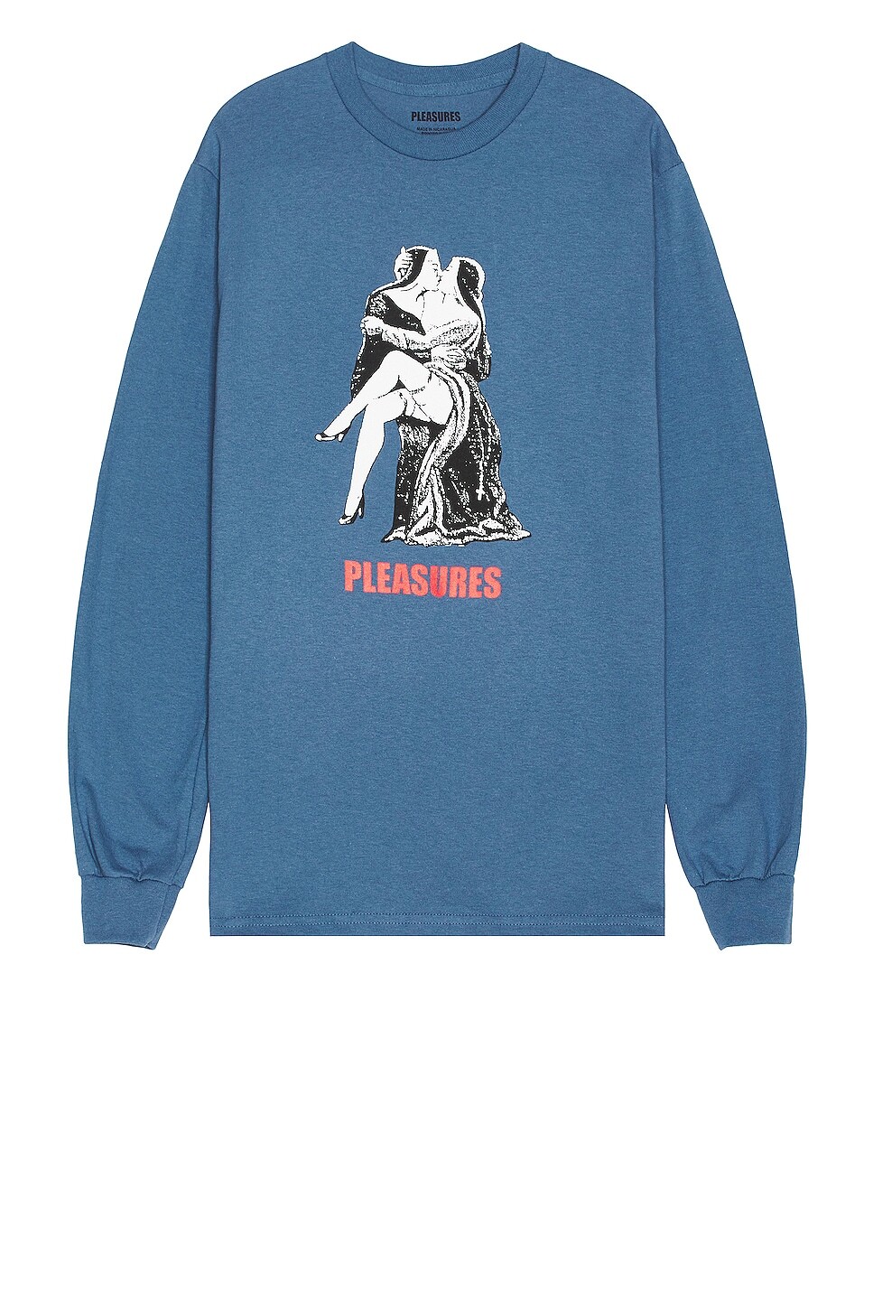 

Футболка Pleasures French Kiss Long Sleeve T-shirt, индиго