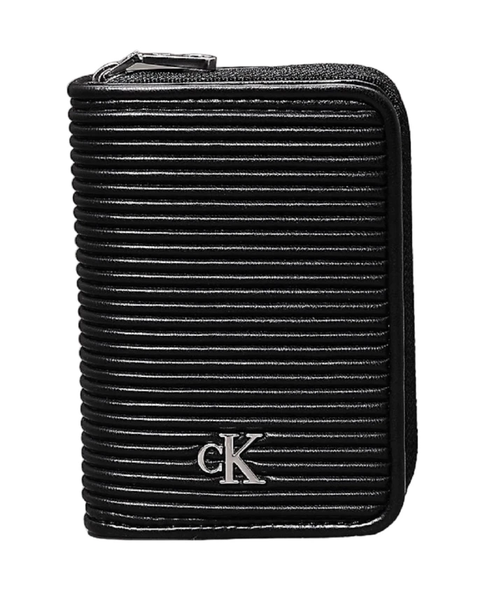

Ребристый кошелек из экокожи Calvin Klein, черный