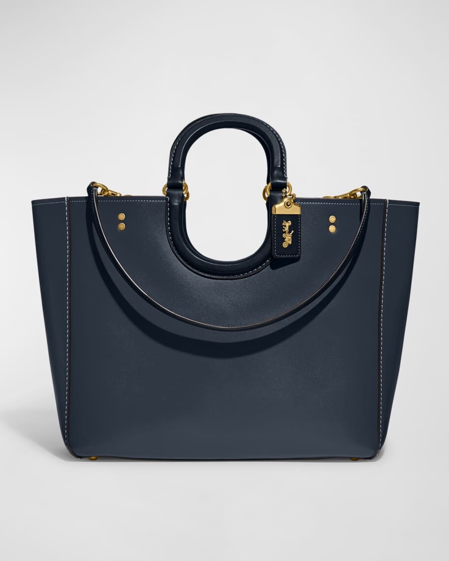 

Кожаная большая сумка Rae с цветными блоками Coach