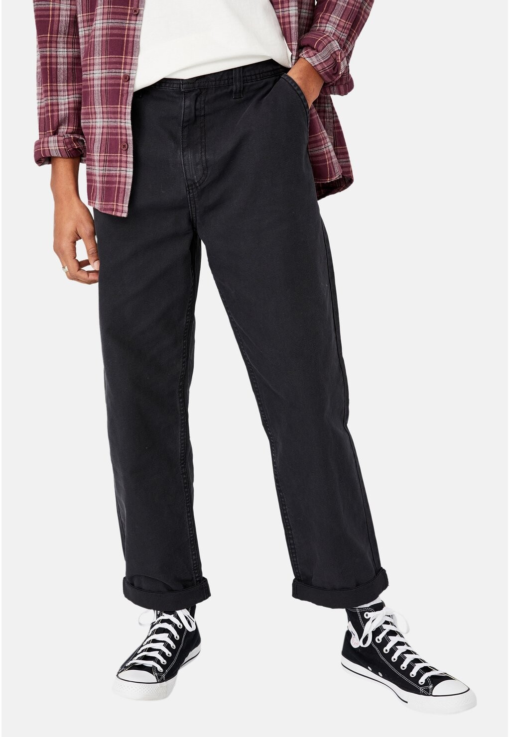 

Брюки Loose Fit Cotton On, черный