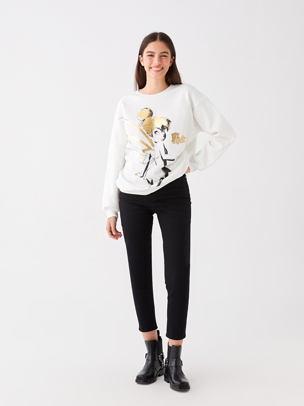 

Женские джинсовые брюки Slim Mom LCW Jeans, черное родео, Черный