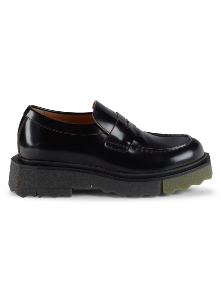 

Кожаные лоферы Sponge Penny Off-White, черный