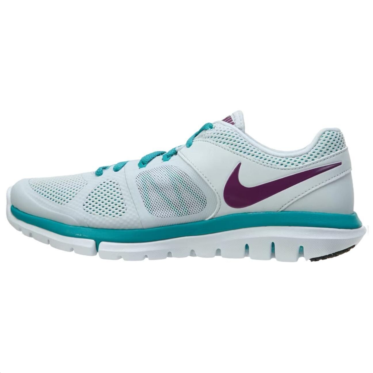 

Кроссовки Nike Flex 2014 Rn Msl Pr Pltnm Bright Grp-Trb Green-White Women's, синий