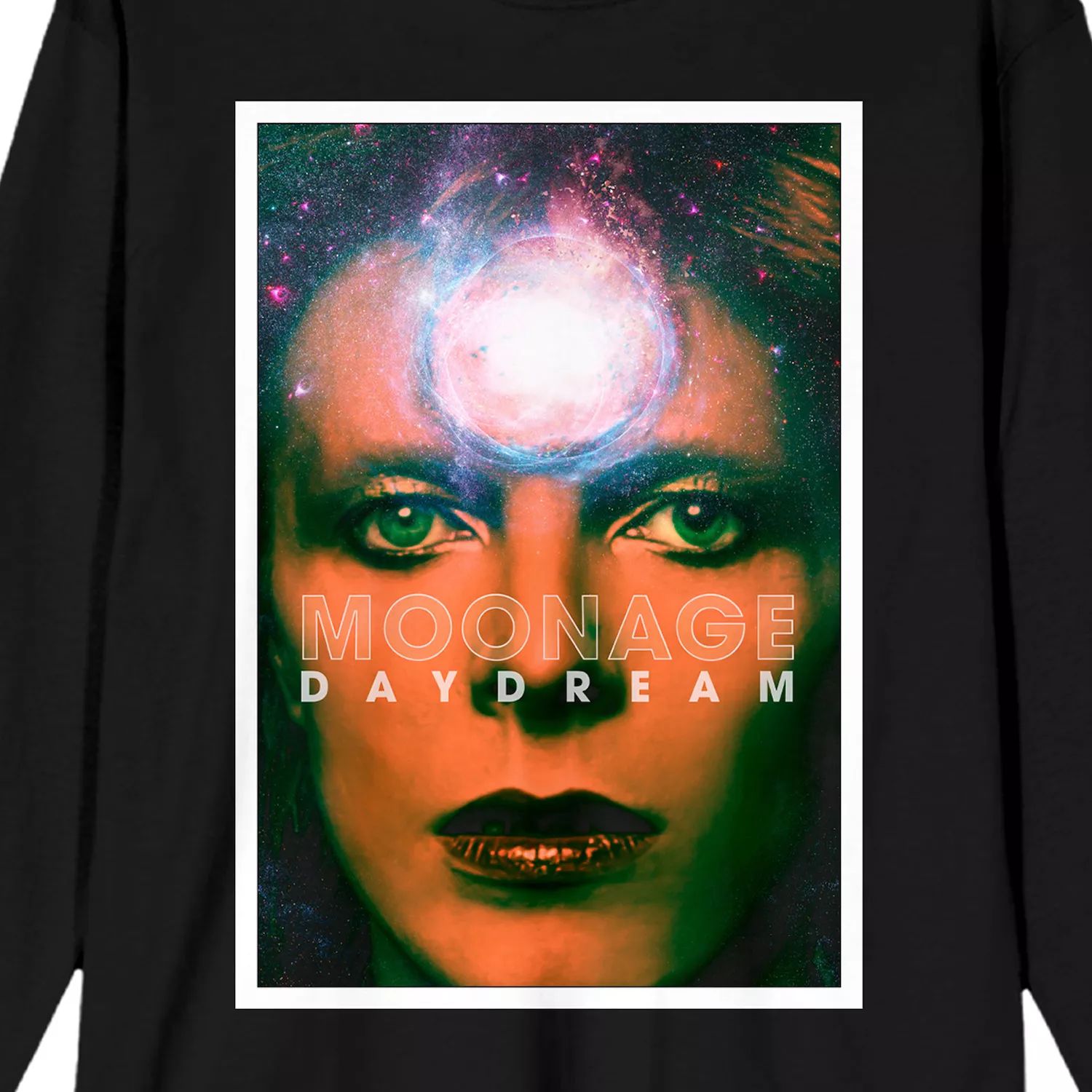 Мужская футболка с изображением крупного плана David Bowie Moonage Daydream Licensed Character