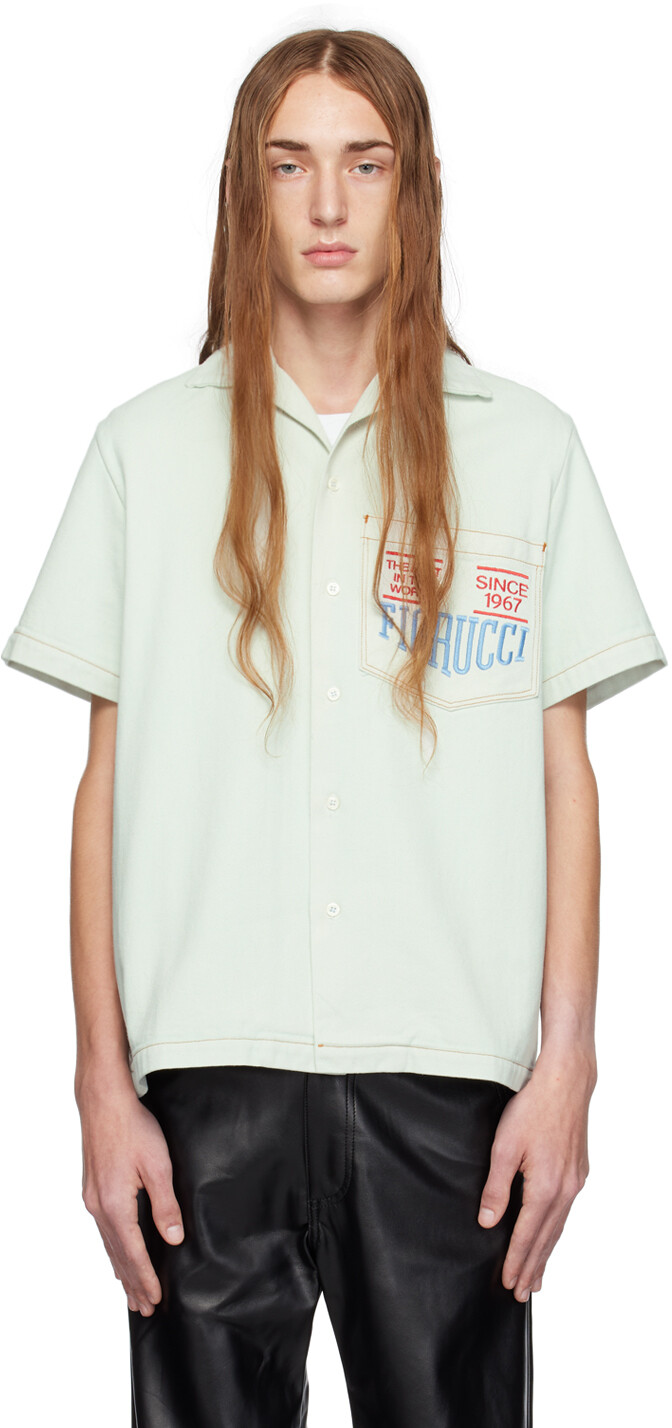 

Синяя джинсовая рубашка Best In The World Fiorucci