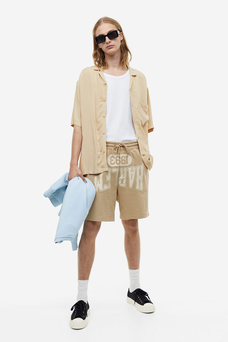 

Толстовки свободного кроя с принтом H&M, бежевый