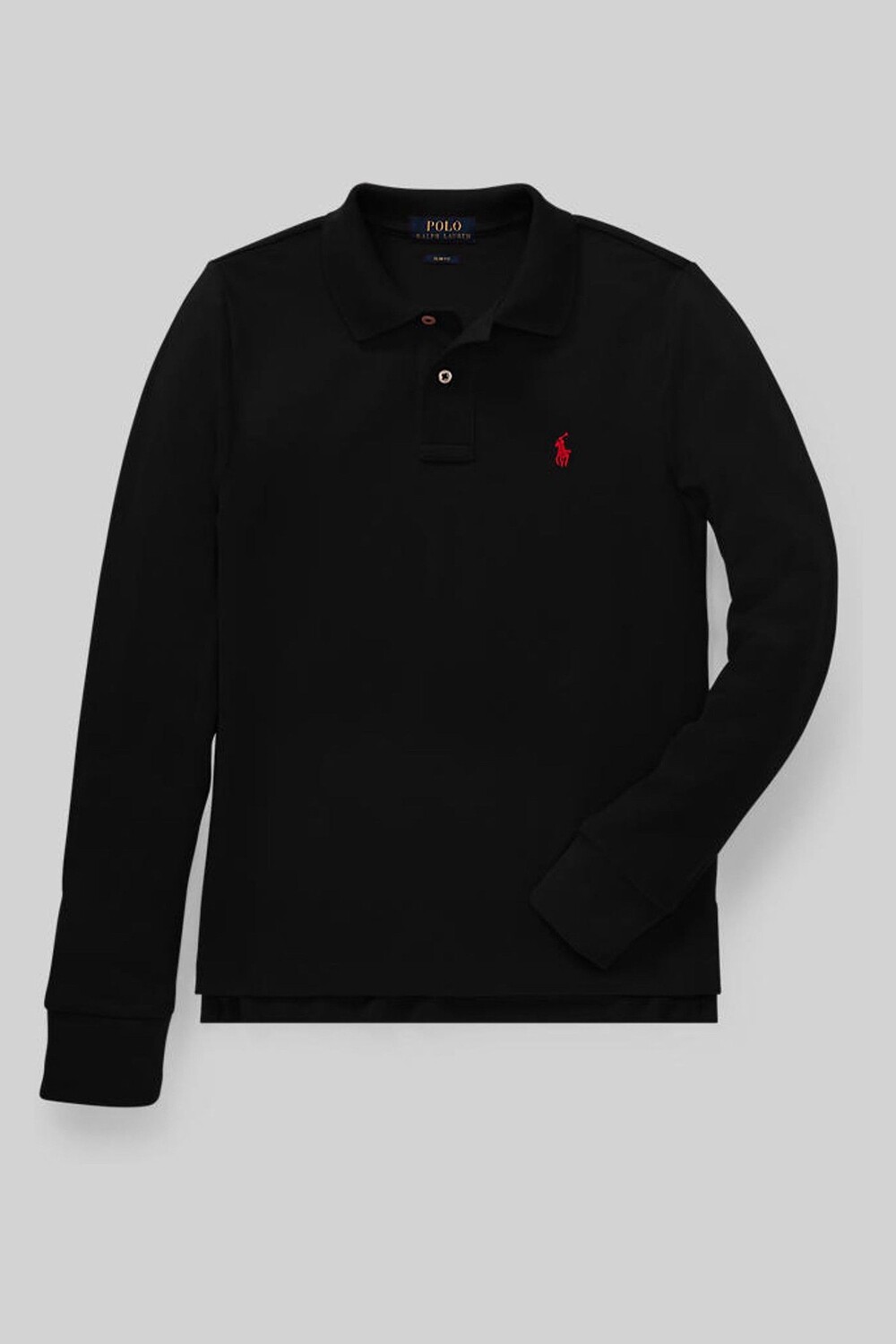 

Рубашка-поло с длинными рукавами и логотипом Polo Ralph Lauren, черный