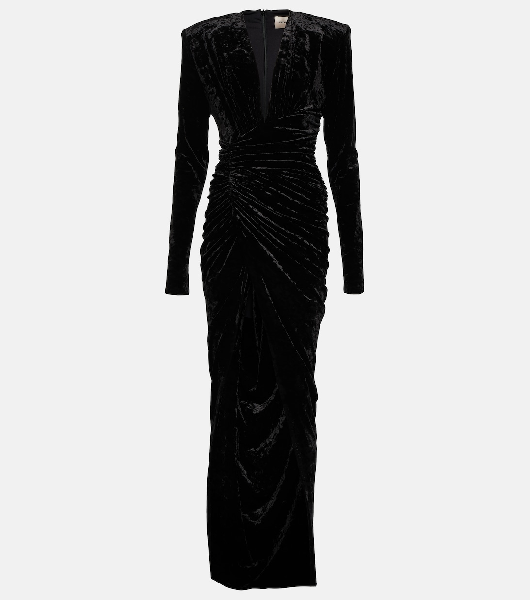Бархатное платье ALEXANDRE VAUTHIER, черный