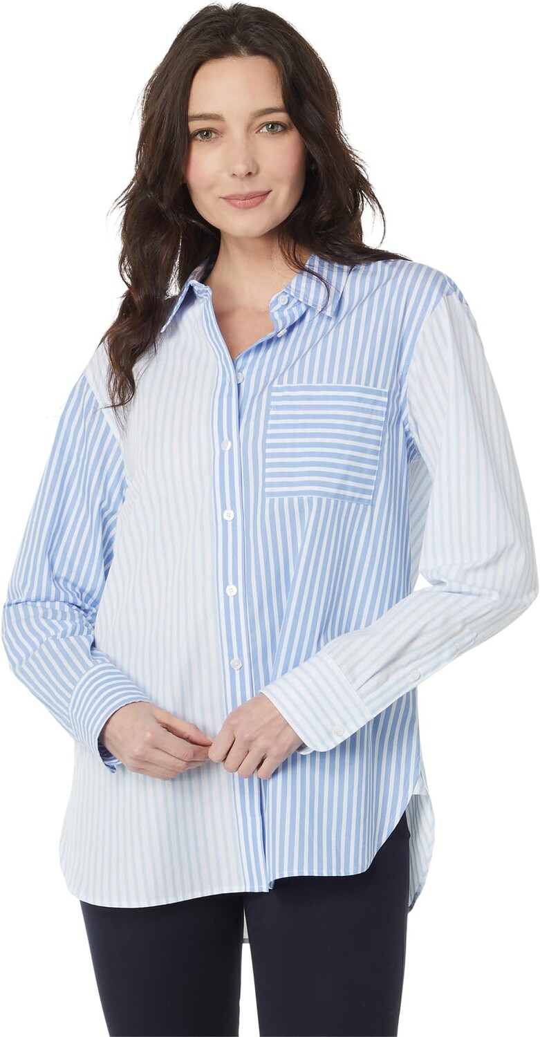 

Рубашка Long Sleeve Lynn Top Draper James, цвет Blue Multi