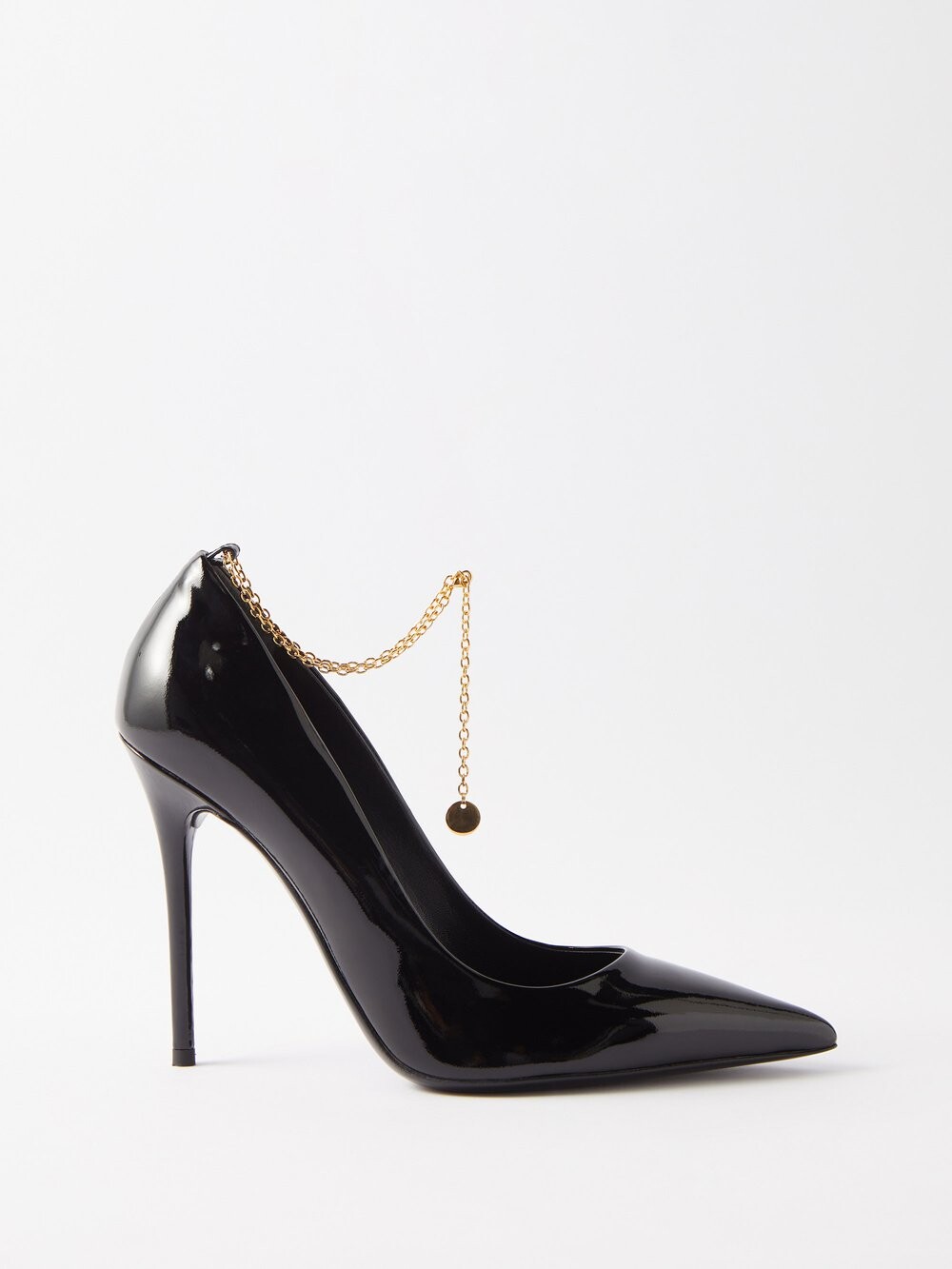 

Туфли 105 из лакированной кожи с цепочкой Tom Ford, черный