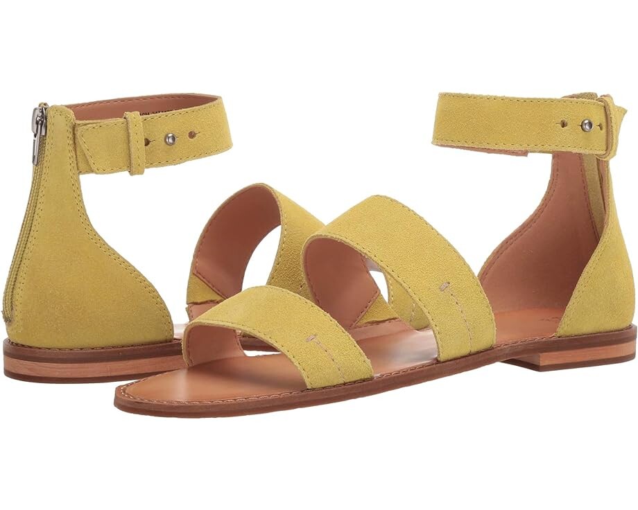 Сандалии Frye Evie 2 Band Sandal, цвет Lime Suede цена и фото