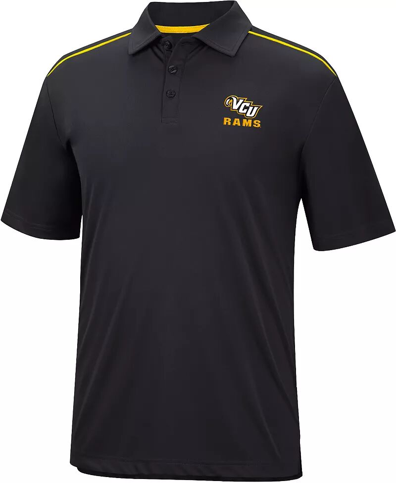 Colosseum Мужская черная футболка-поло VCU Rams