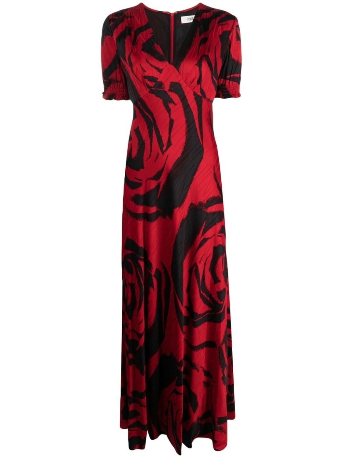 

DVF Diane von Furstenberg платье Walker с графичным принтом, красный