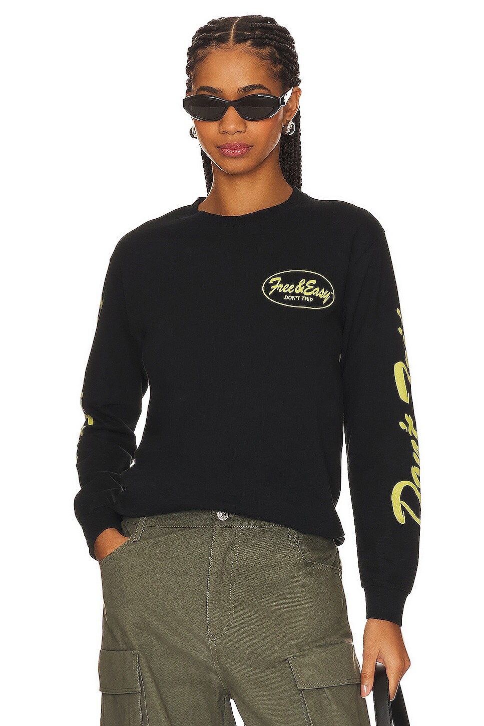 

Футболка Free & Easy Oval Long Sleeve T-shirt, черный