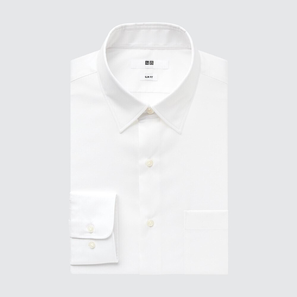 

Мужская рубашка Uniqloиз с длинным рукавом, белый