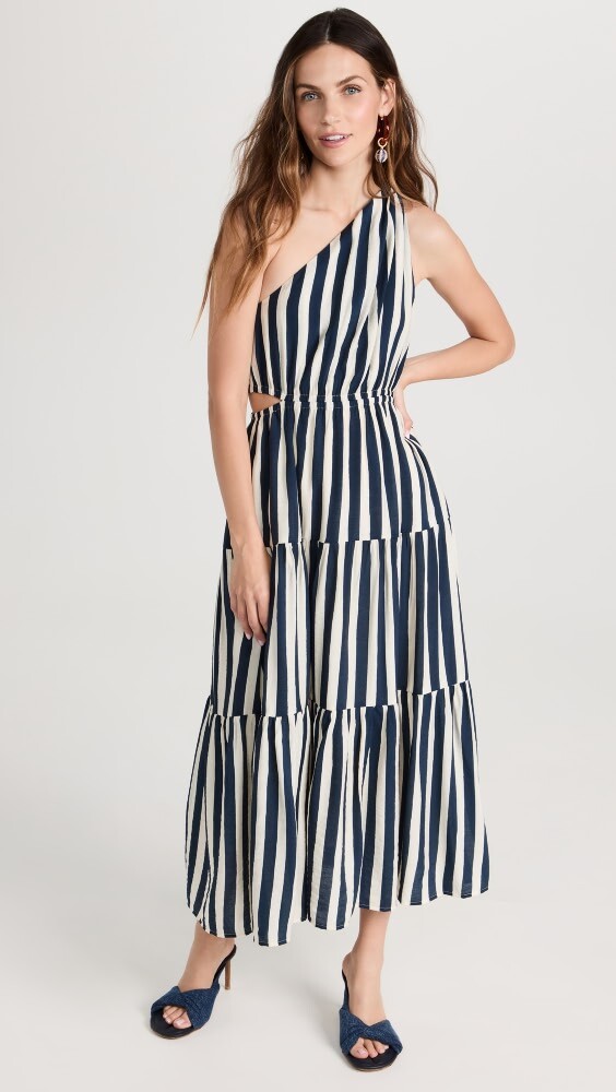 

Платье миди Moon River One Shoulder, нави