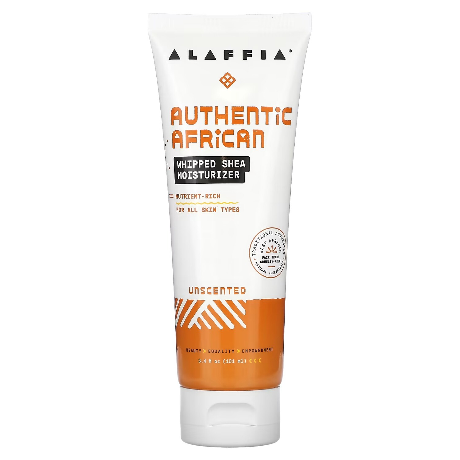 

Увлажняющее средство Alaffia Authentic African из взбитого дерева ши без запаха, 101 мл