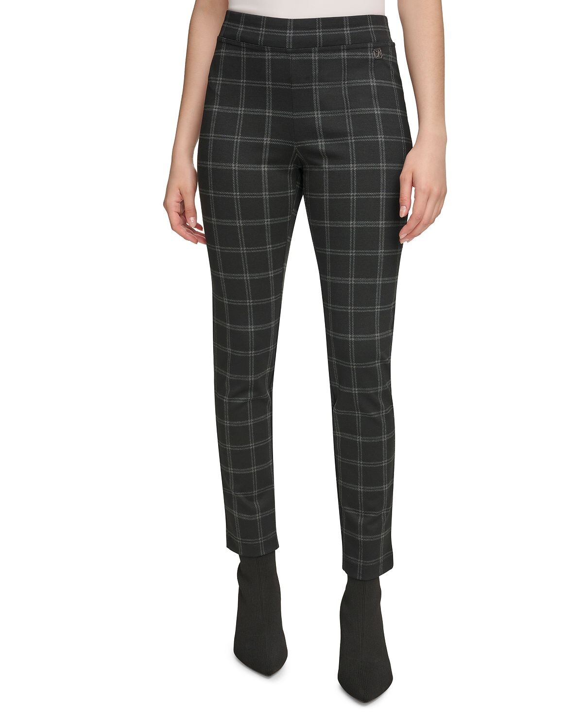 

Женские леггинсы без застежки в клетку Calvin Klein