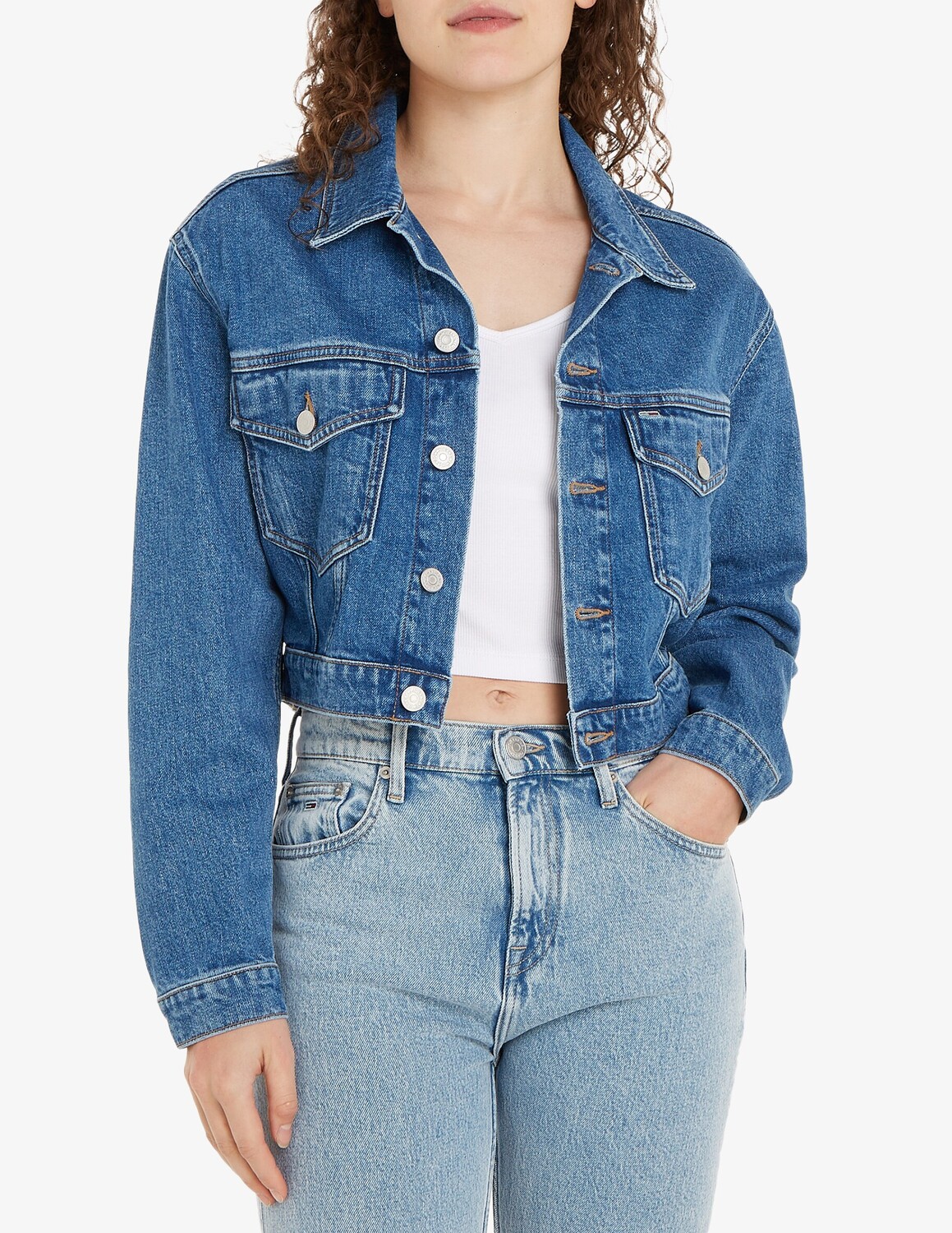 

Джинсовая куртка Claire Tommy Jeans, синий