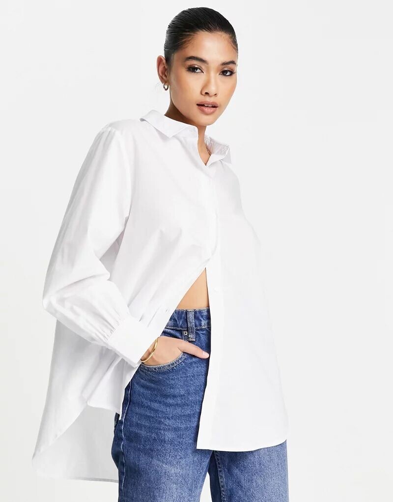 

Белая рубашка оверсайз Vero Moda