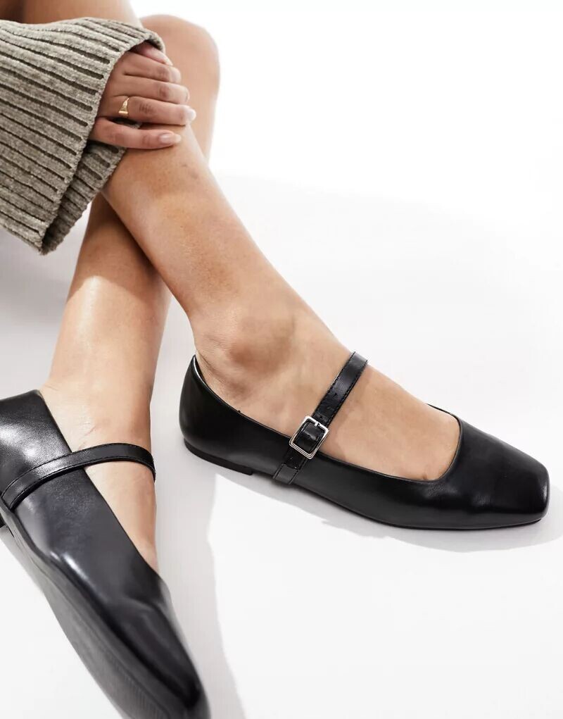 

Черные балетки ASOS Lottie Mary Jane