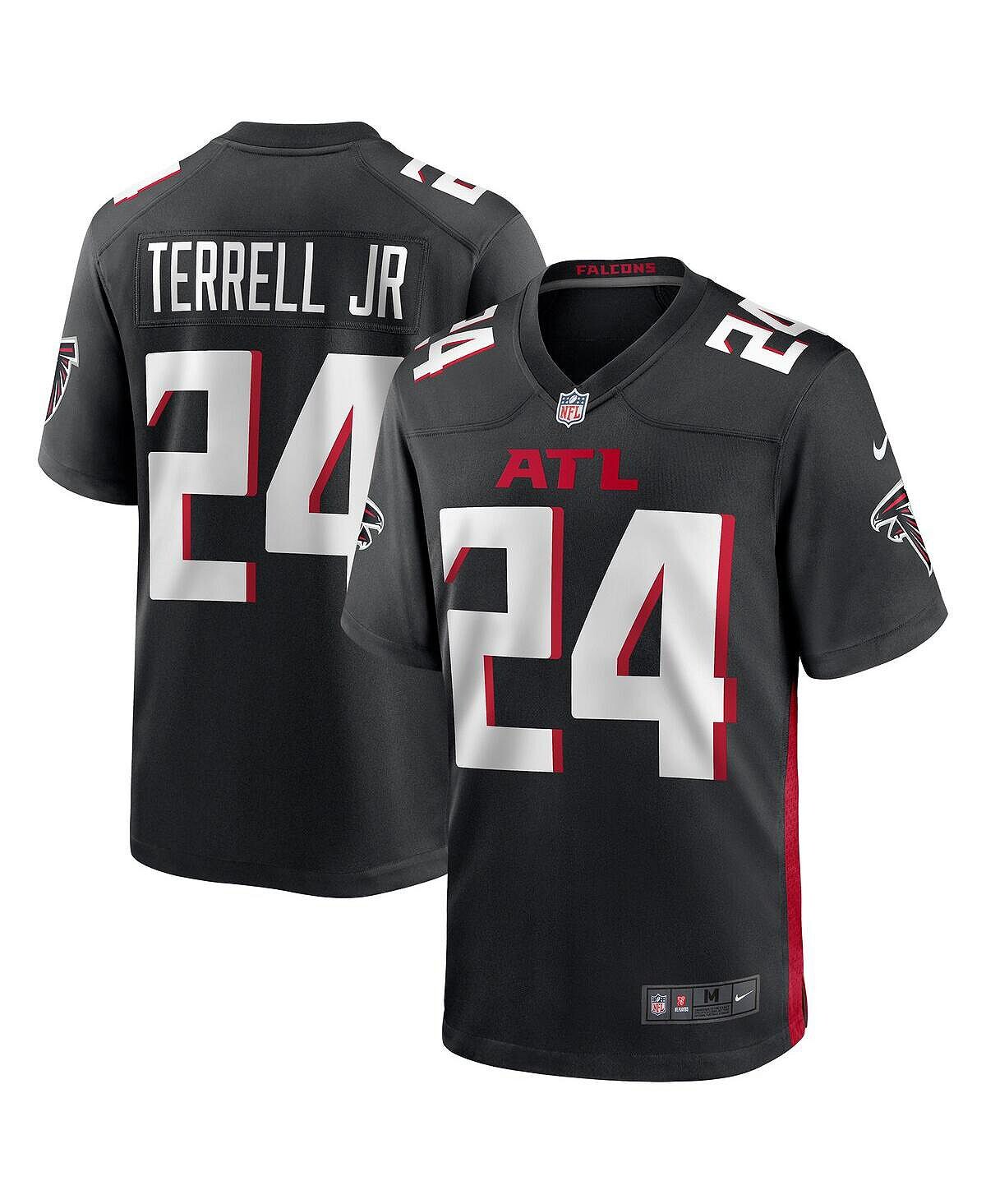 

Мужской A.J. Черная футболка игрока Terrell Jr. Atlanta Falcons Nike