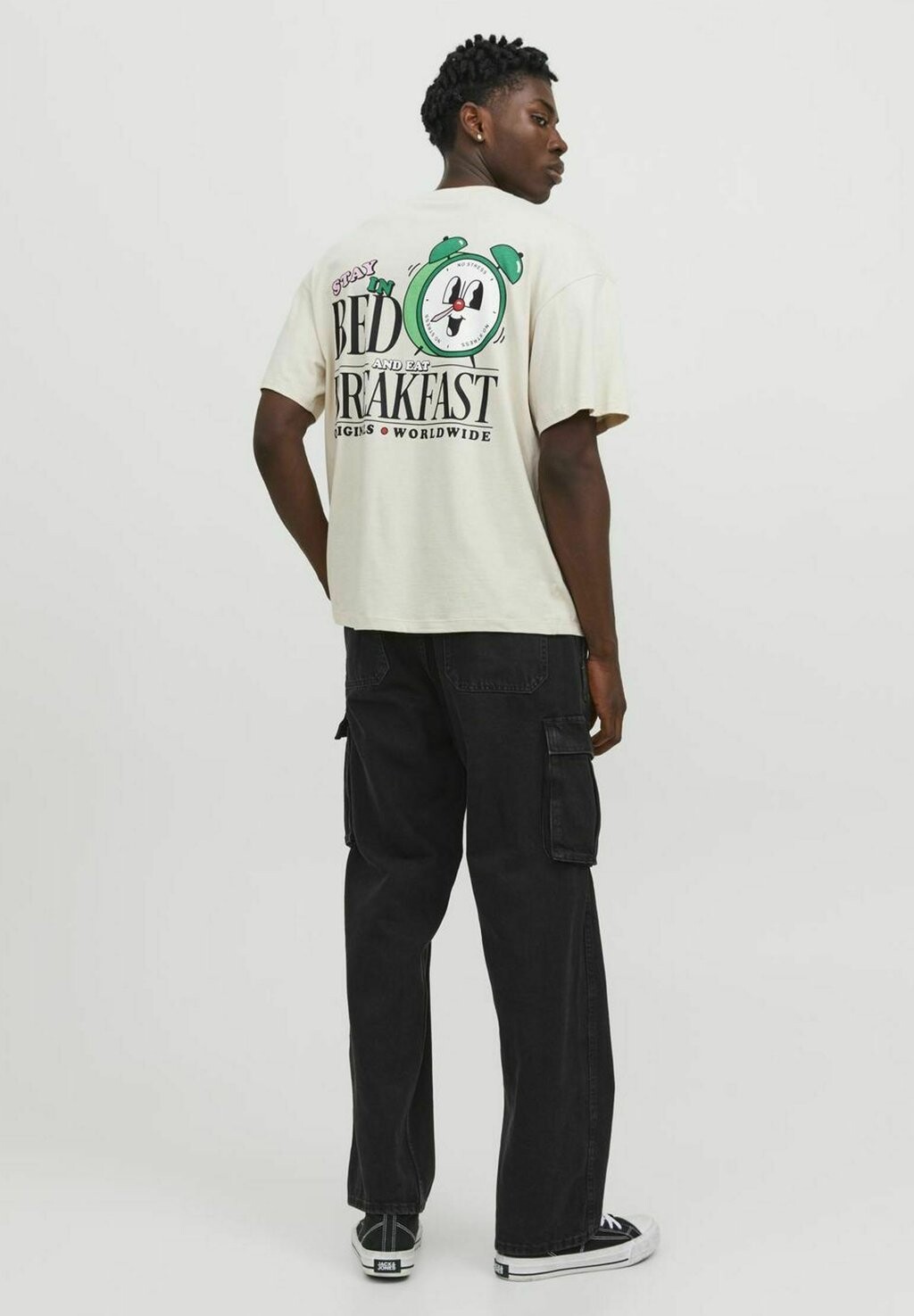 

Футболка с принтом CREW NECK Jack & Jones, цвет moonbeam