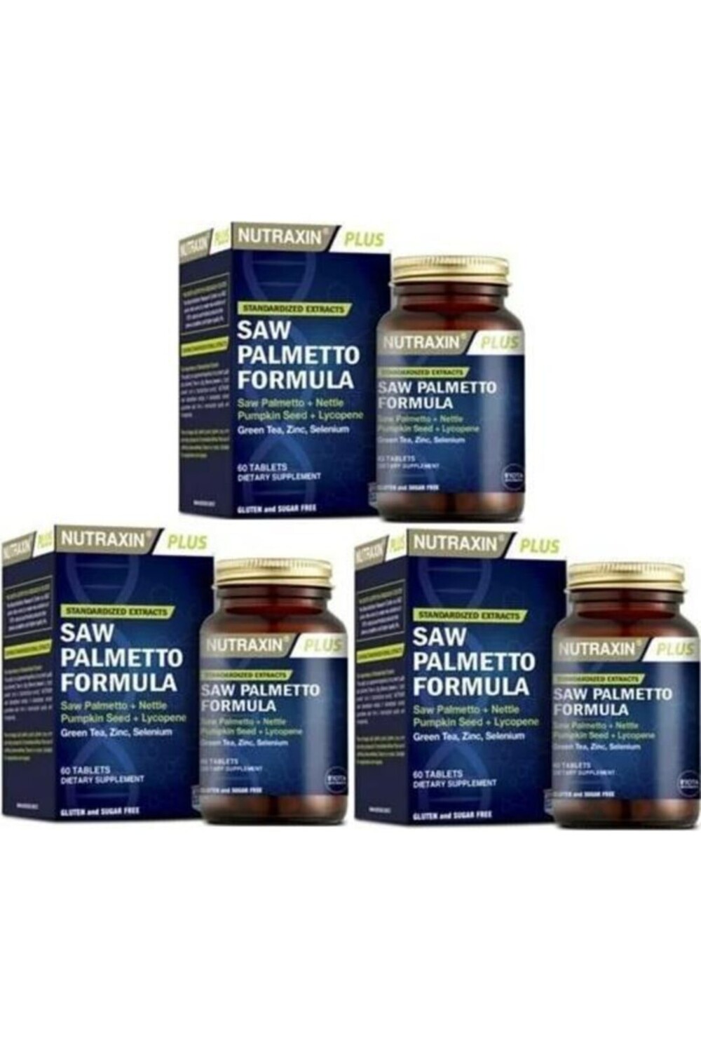 

Nutraxin Plus Saw Palmetto Formula 60 Tablet X 3 шт.