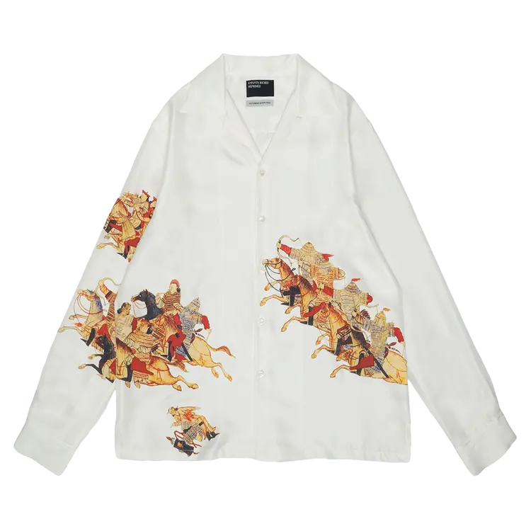 

Рубашка Enfants Riches Déprimés Hun Battle Print Lake Geneva 'Ivory/Multicolor', разноцветный