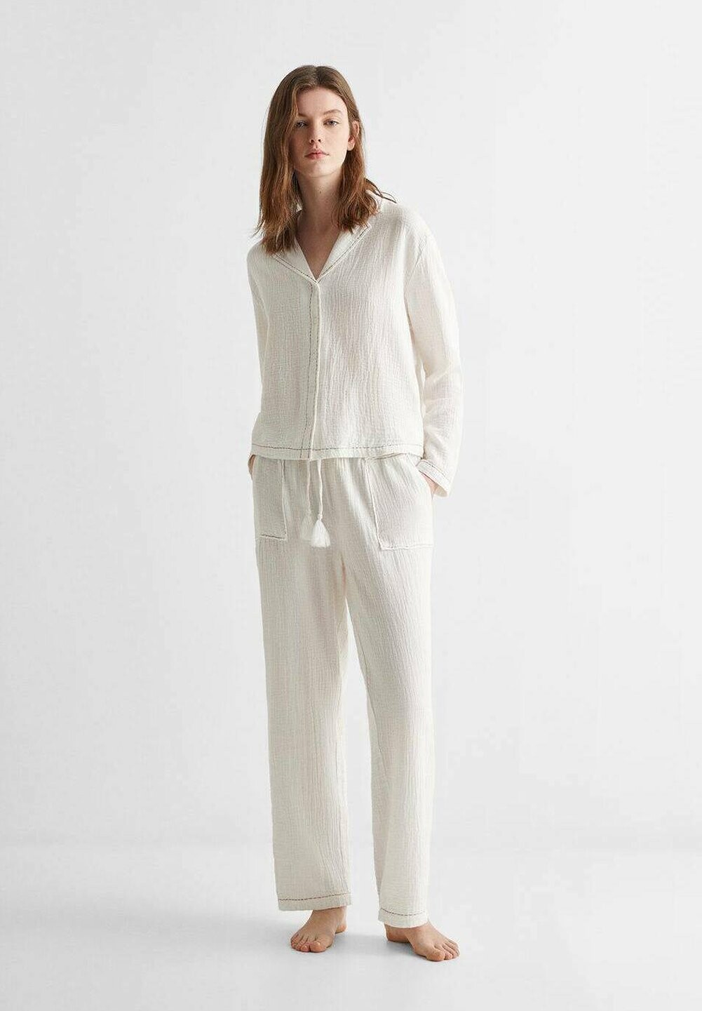 

Пижама TARIFA SET Mango Kids, молочный