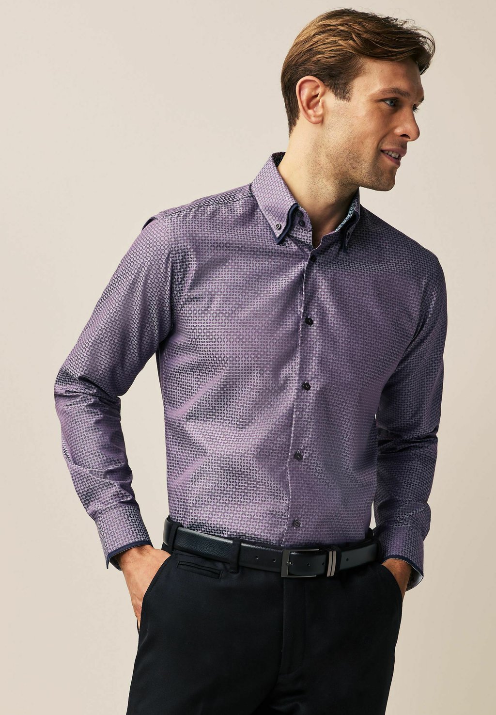 Рубашка REGULAR FIT Next, фиолетовый ночная рубашка regular fit next синий