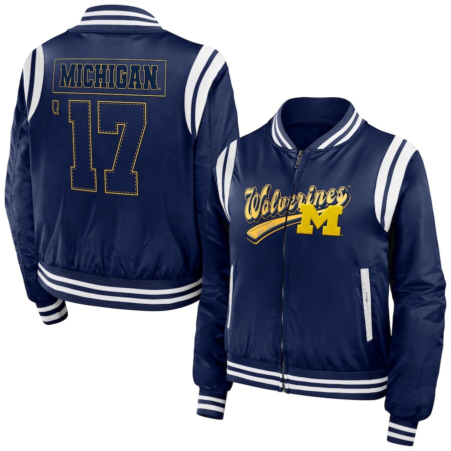 

Куртка WEAR by Erin Andrews Michigan Wolverines, нави