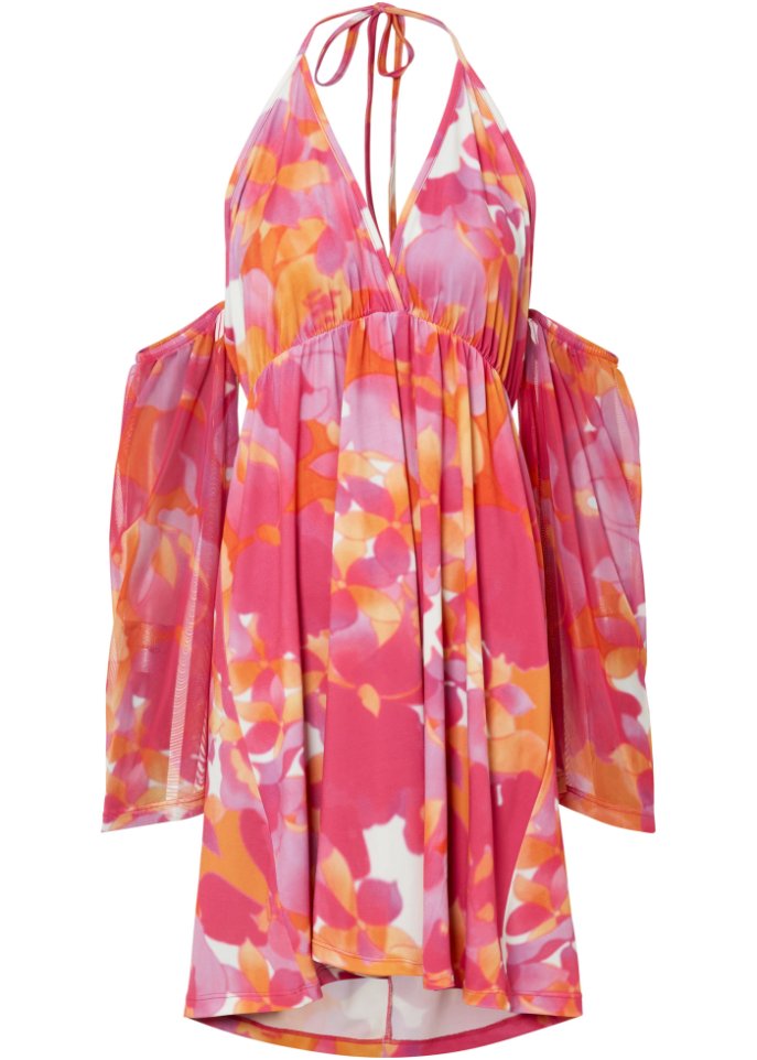 Платье из джерси с вырезом халтер Bodyflirt Boutique, розовый