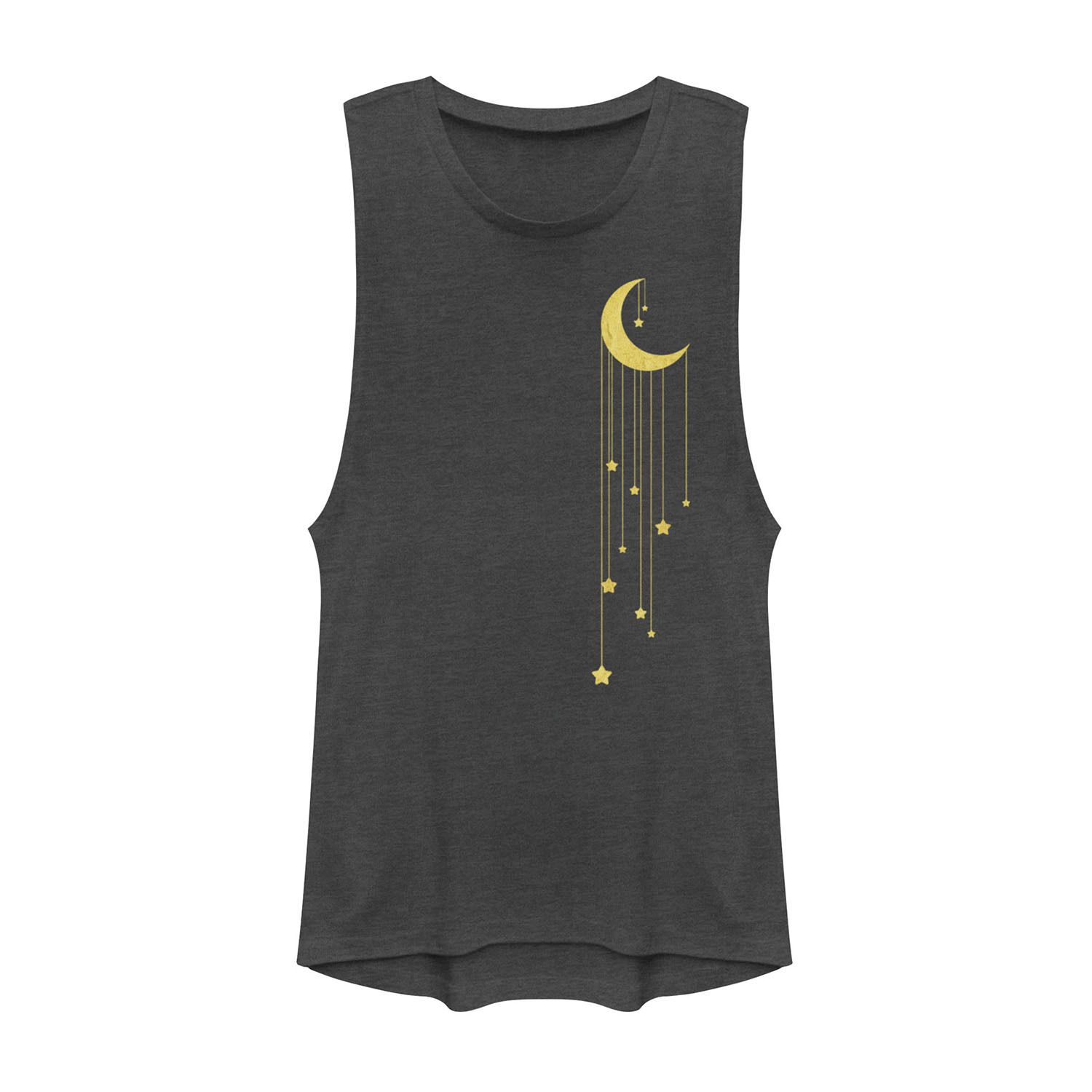 Мускулистая футболка Gold Moon And Falling Stars для юниоров