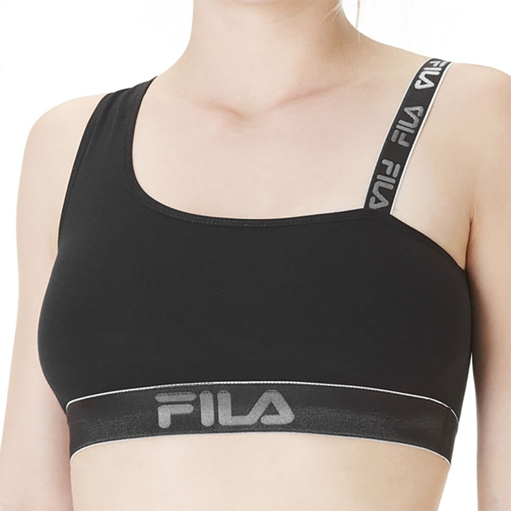 

Спортивный бюстгальтер Fila Cotton, черный