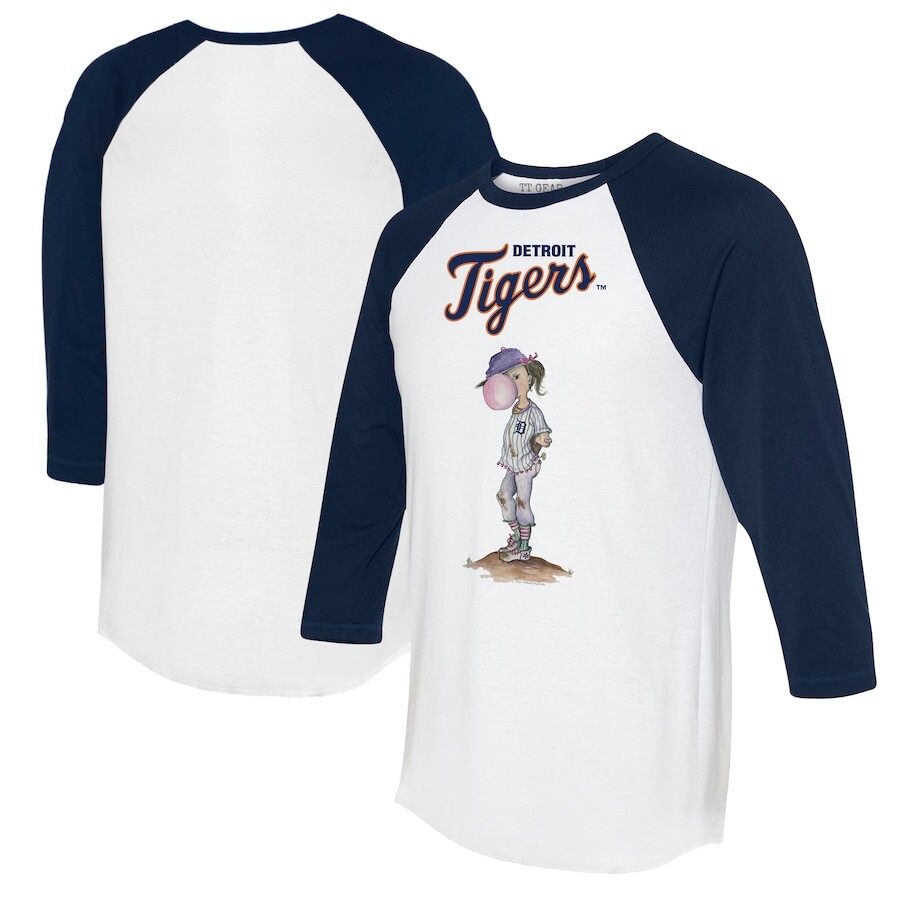 

Футболка с длинным рукавом Tiny Turnip Detroit Tigers, белый