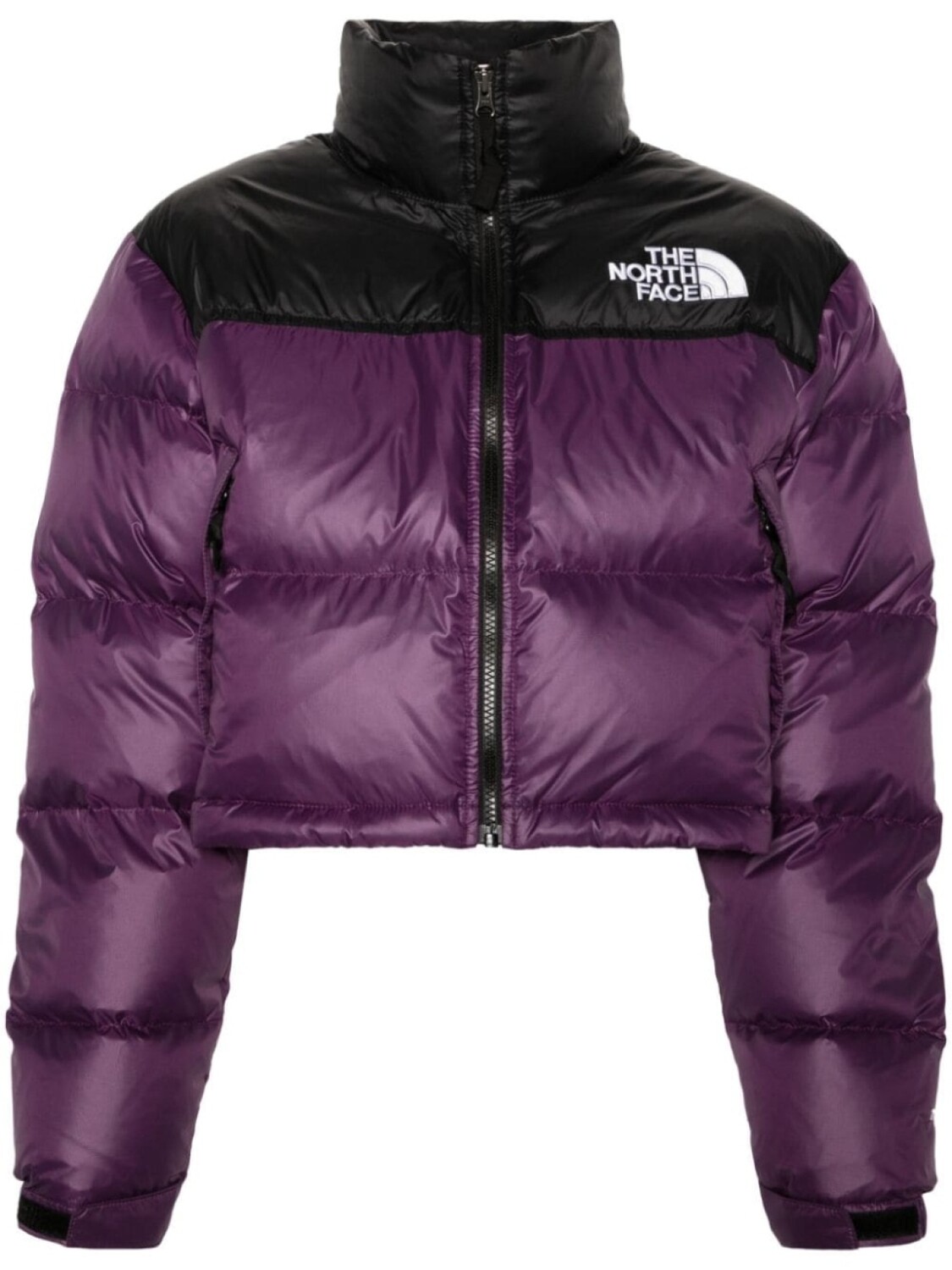

Пуховик Nuptse в стиле колор-блок The North Face, фиолетовый