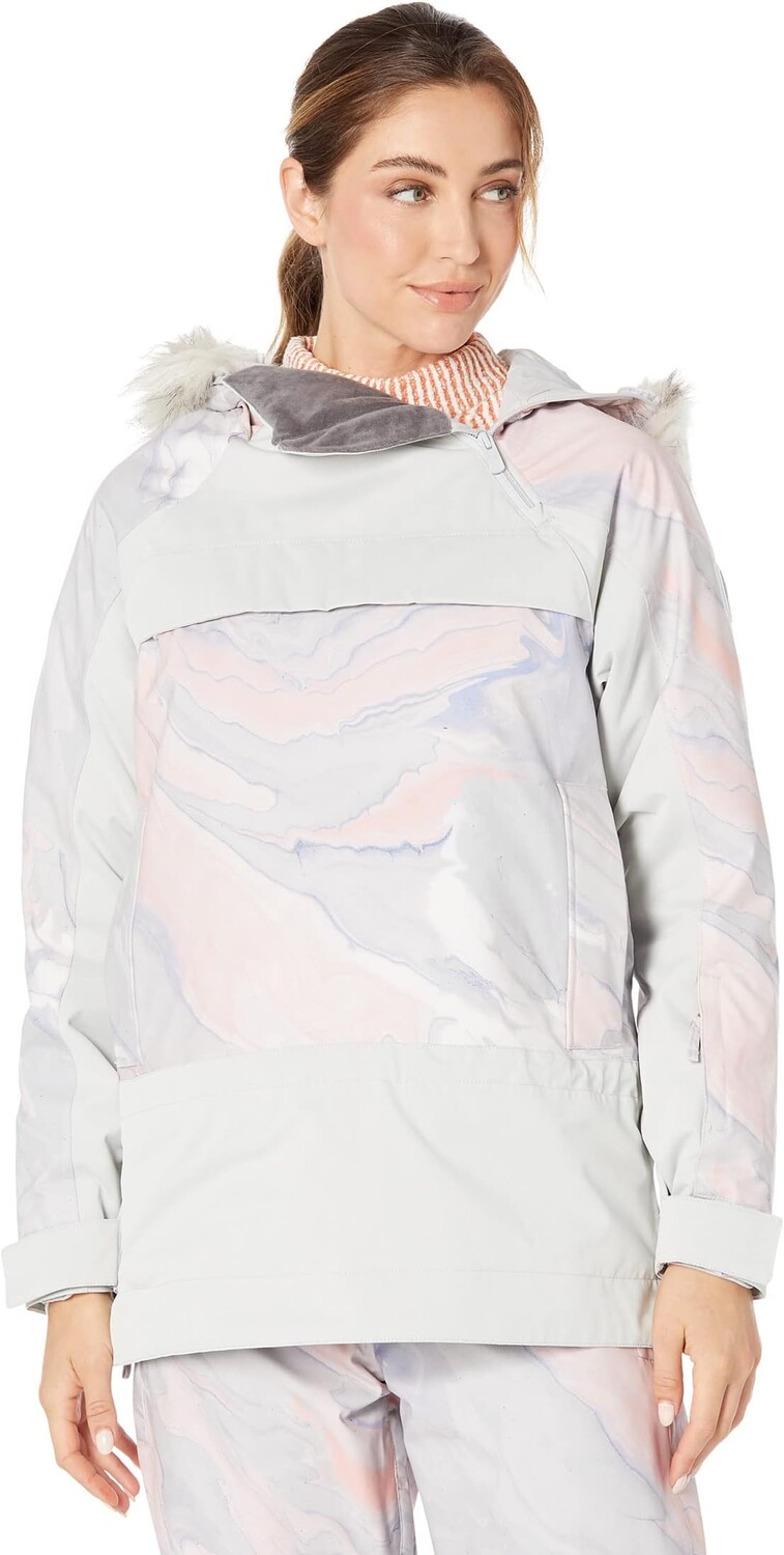 

Куртка Chloe Kim Overhead Jacket Roxy, цвет Gray Violet Marble