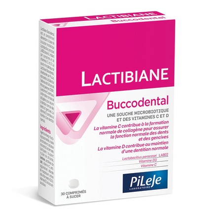 Lactibiane Буккодентал Пробиотики 30 таблеток, Pileje sunbiotics сильные пробиотики с органическими пребиотиками корня якона 30 вегетарианских таблеток