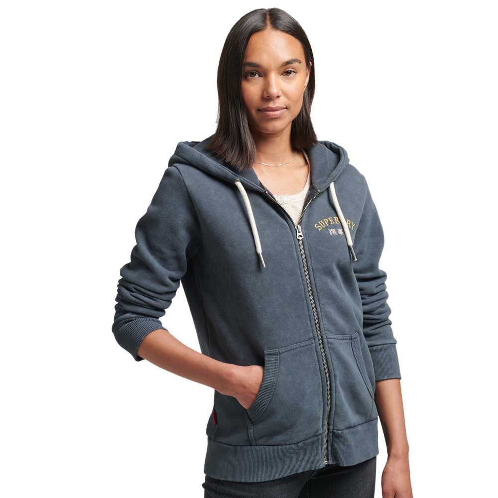 

Толстовка Superdry Vintage Merch Store Hood Full Zip, синий