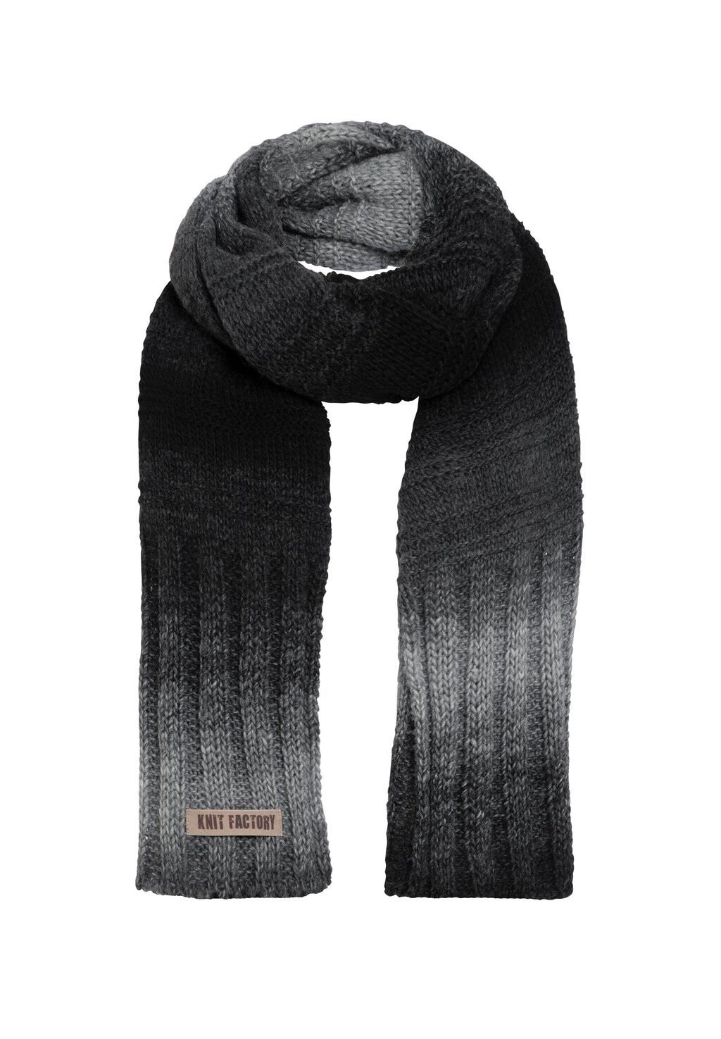 

Шарф MACE Knit Factory, цвет anthracite light grey