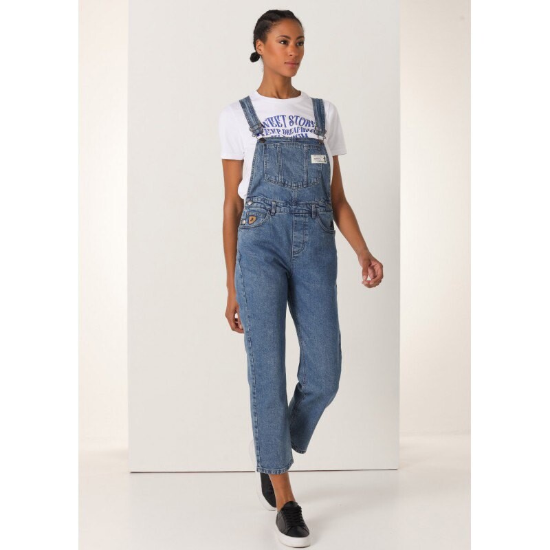 

Комбинезон Lois Jeans Mom Fit Crop Jumpsuit, синий