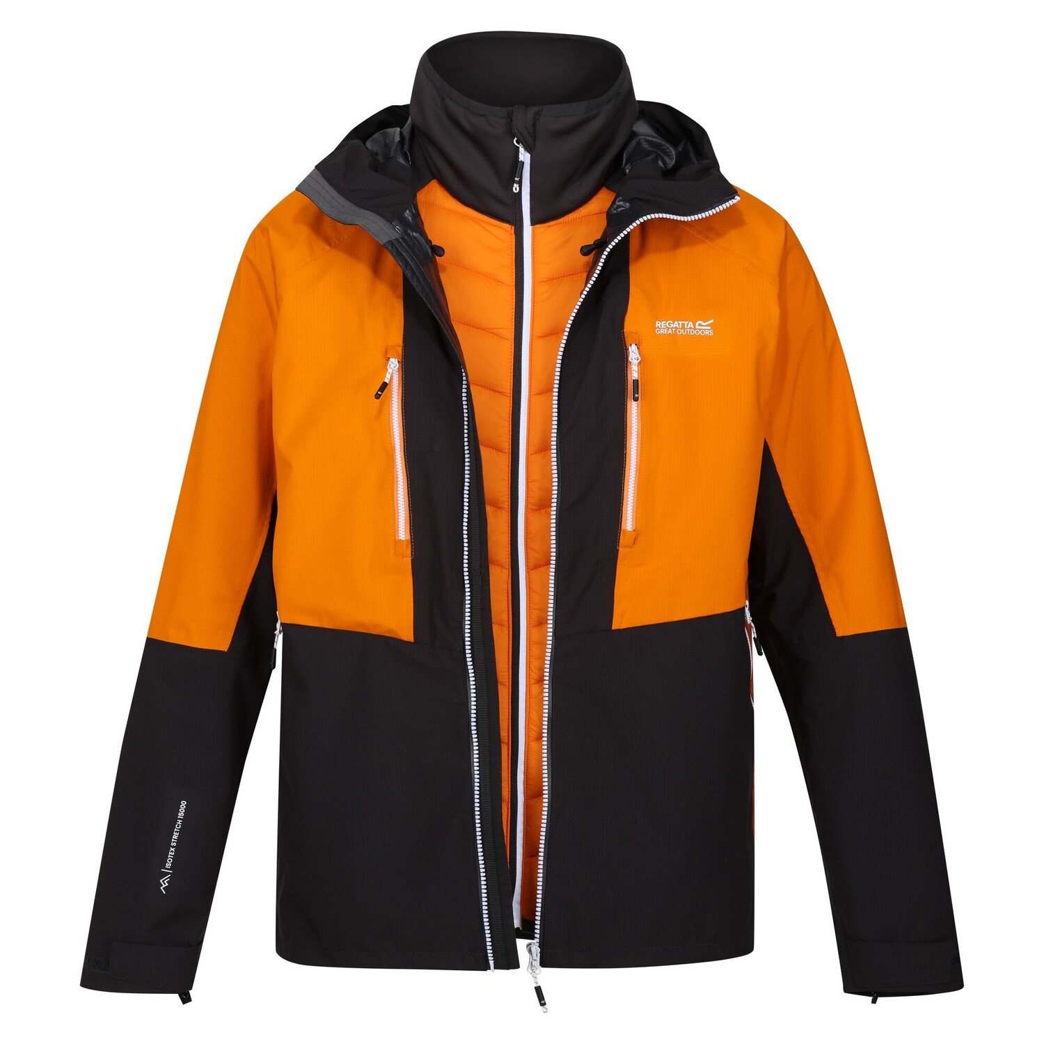 

Куртка Regatta Doppeljacke Sacramento, цвет Ash/OrangPep